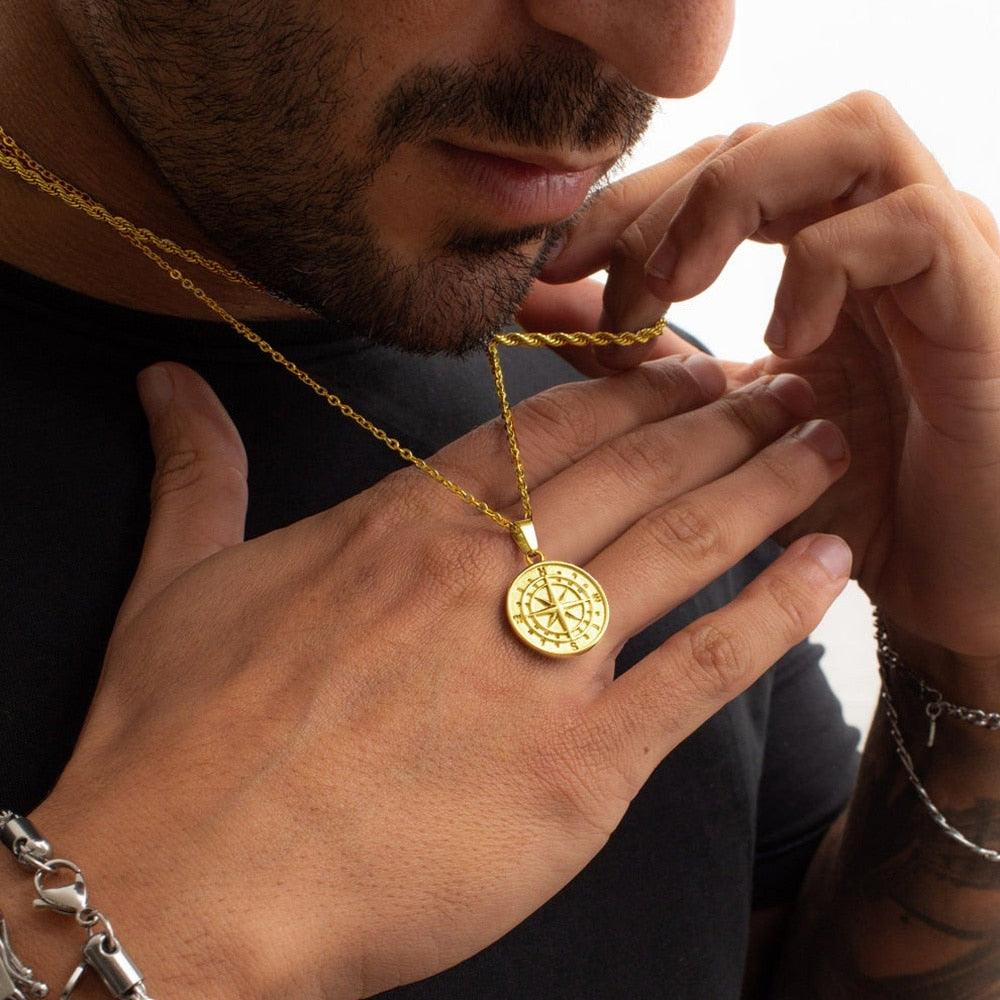 Boho Compass Pendant Necklaces - The Burner Shop