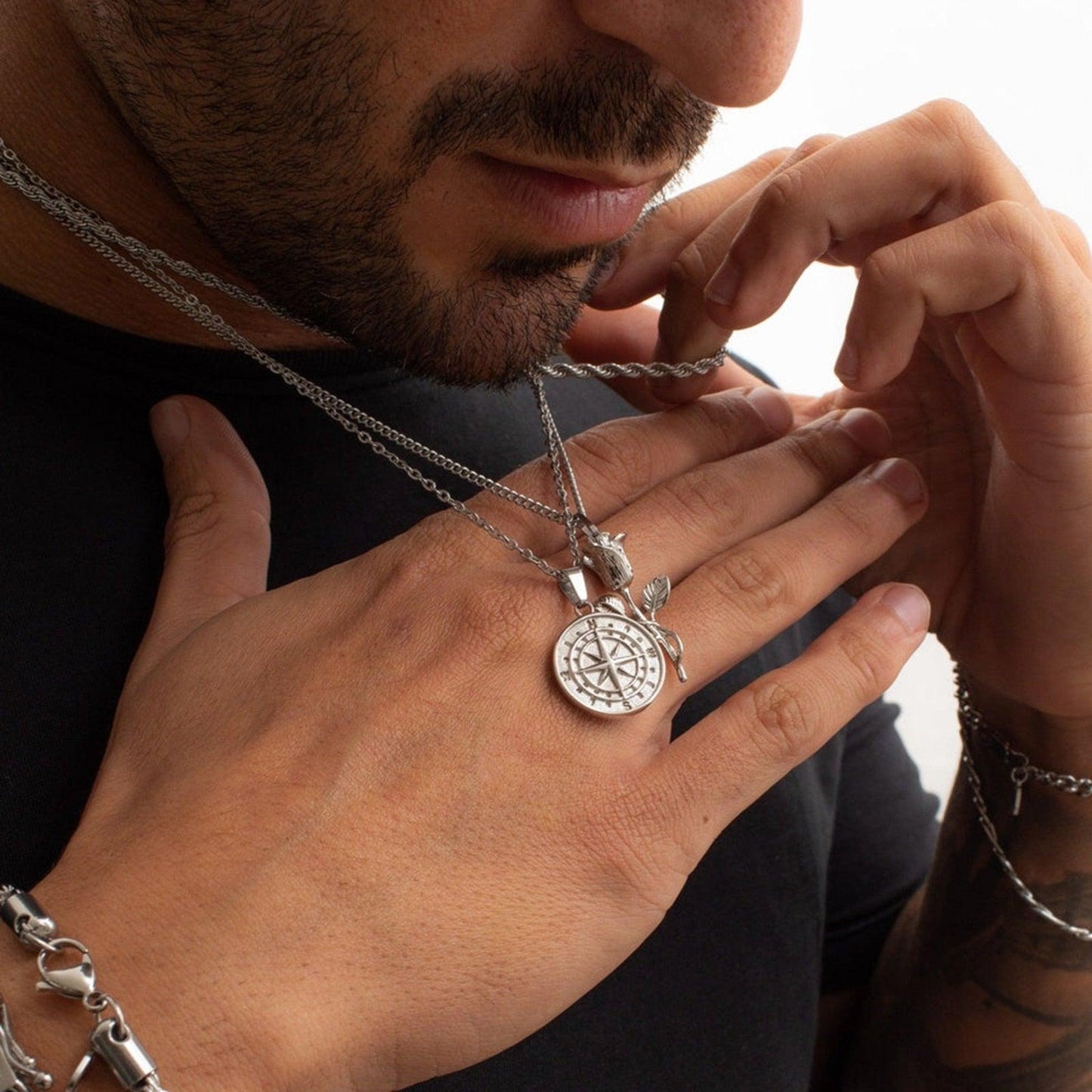 Boho Compass Pendant Necklaces - The Burner Shop