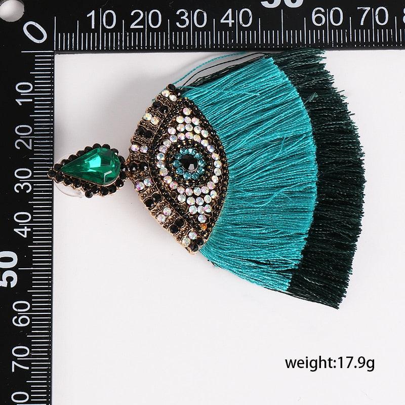 Boho Evil Eye Dangle Earrings Earrings - The Burner Shop