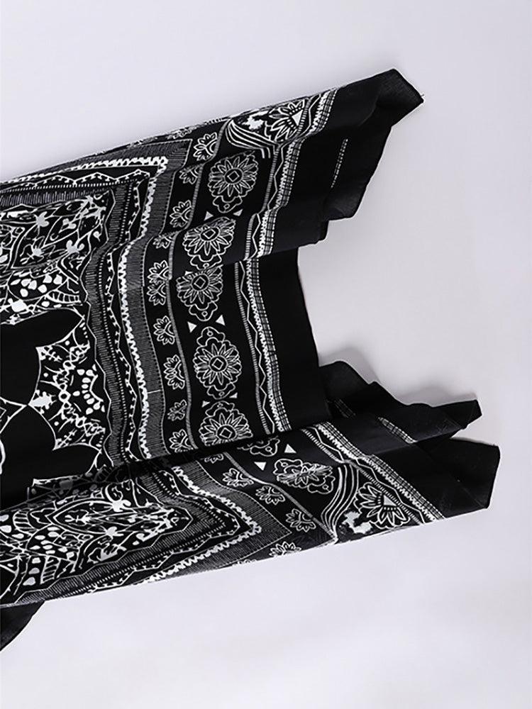 Boho Floral Printed Pattern Cardigan Cardigans - The Burner Shop