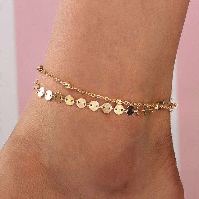 Boho Gold Ankle Bracelets Anklets - The Burner Shop