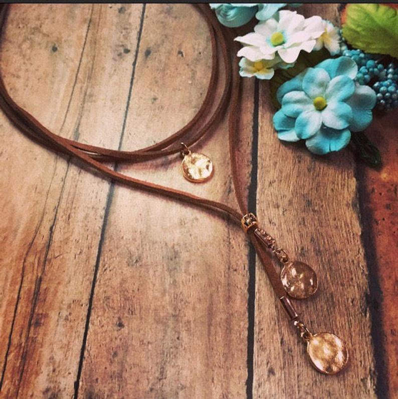 Boho Hammer Coin Choker Necklace Necklaces - The Burner Shop