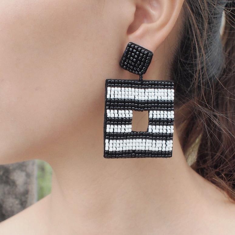 Boho Handmade Beaded Earrings Earrings - The Burner Shop