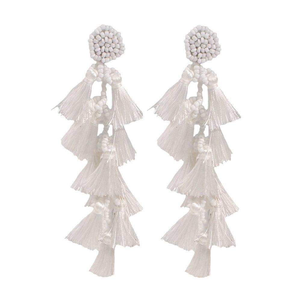 Boho Handmade Beaded Earrings Earrings - The Burner Shop