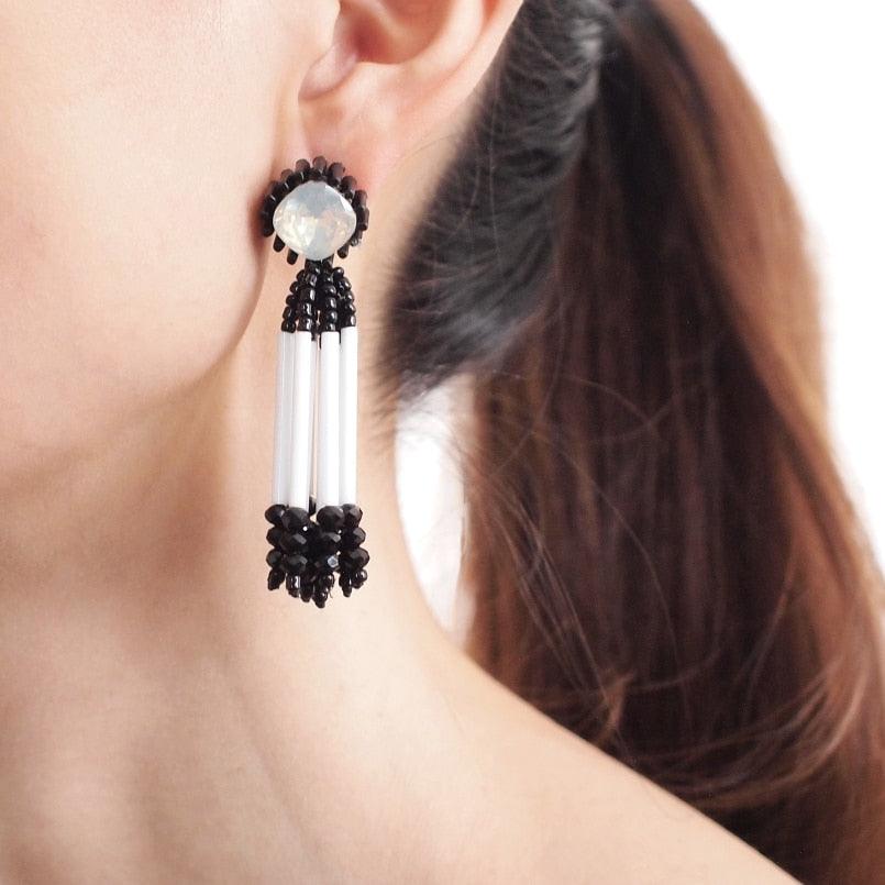 Boho Handmade Beaded Earrings Earrings - The Burner Shop