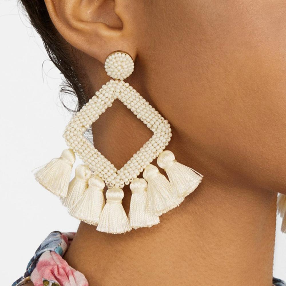 Boho Handmade Beaded Earrings Earrings - The Burner Shop