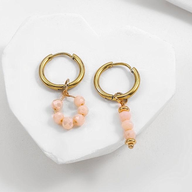 Boho Handmade Natural Stone Bead Earrings Earrings - The Burner Shop