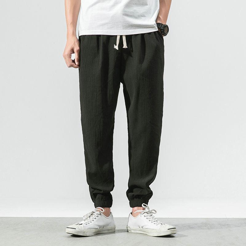 Boho Linen-Cotton Harem Pants Pants - The Burner Shop
