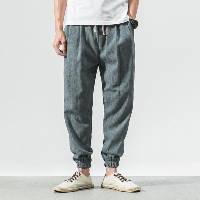 Boho Linen-Cotton Harem Pants Pants - The Burner Shop