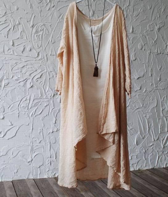 Boho Linen Summer Cardigan Cardigans - The Burner Shop