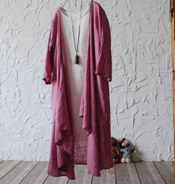 Boho Linen Summer Cardigan Cardigans - The Burner Shop