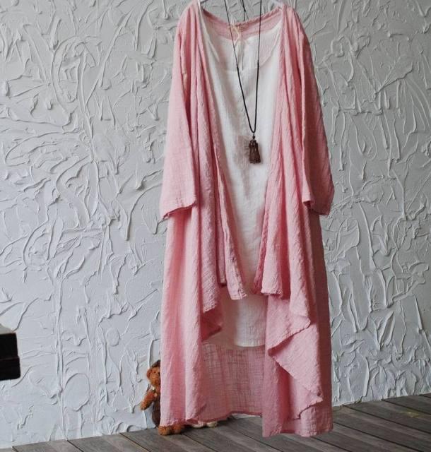 Boho Linen Summer Cardigan Cardigans - The Burner Shop