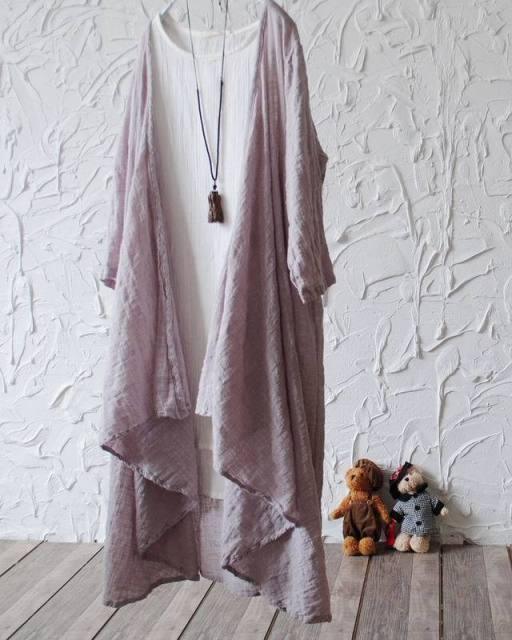 Boho Linen Summer Cardigan Cardigans - The Burner Shop