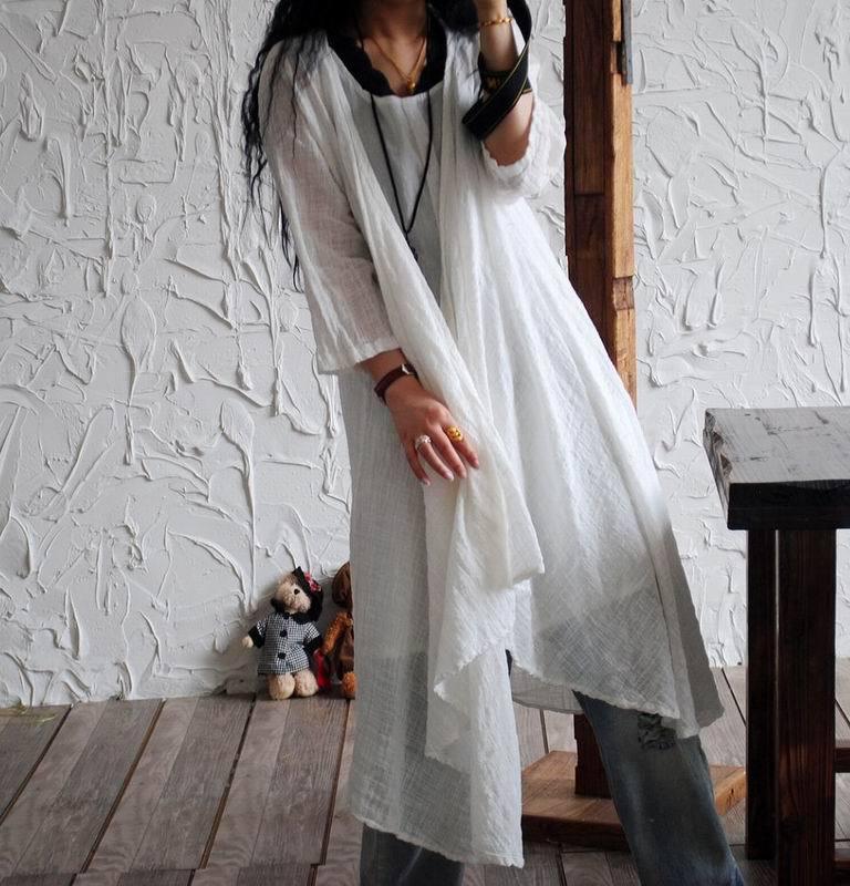 Boho Linen Summer Cardigan Cardigans - The Burner Shop