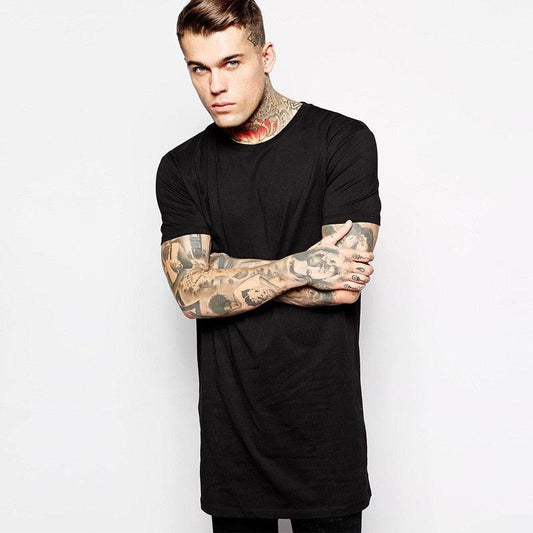 Boho Long Simple T-Shirt T-Shirts - The Burner Shop