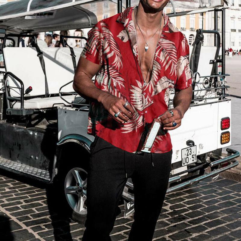 Boho Loose Tropical Printed Shirts Shirts - The Burner Shop