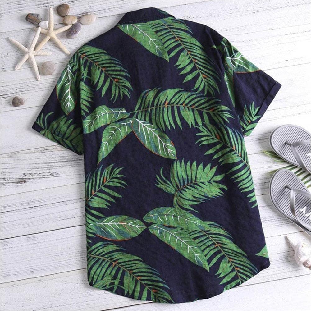Boho Loose Tropical Printed Shirts Shirts - The Burner Shop