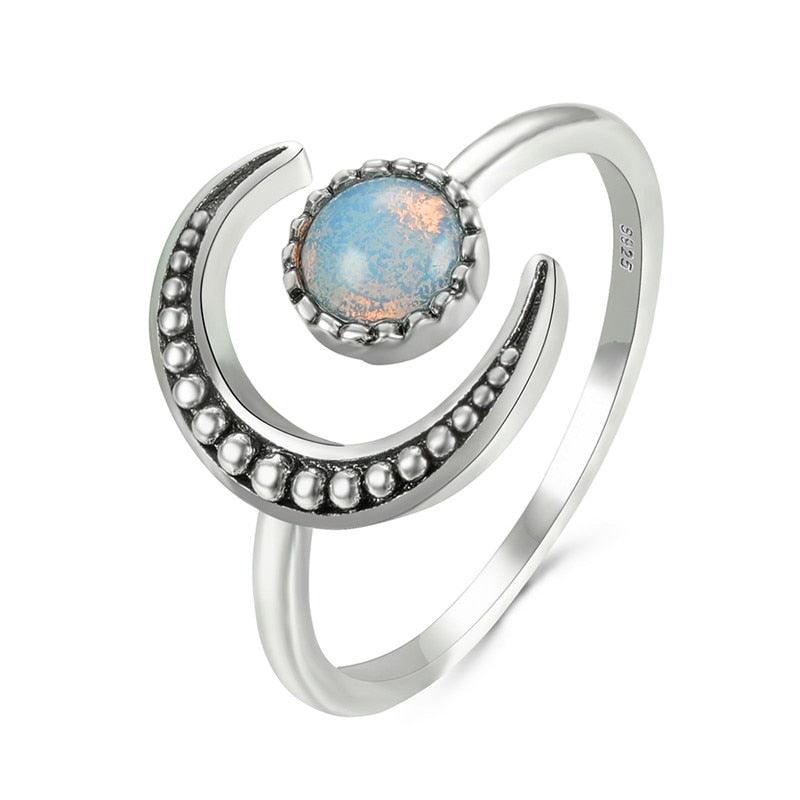 Boho Moonstone Vintage Ring rings - The Burner Shop