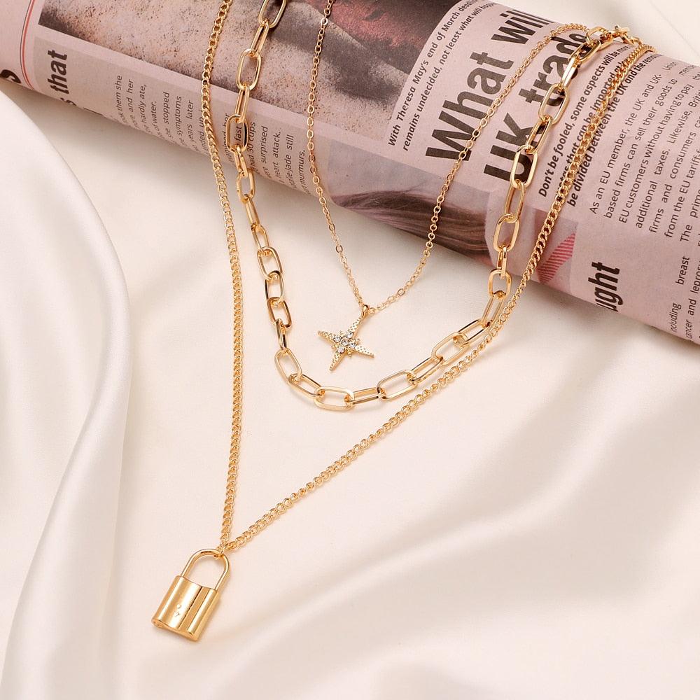 Boho Multi Layered Coin Pendant Necklaces Necklaces - The Burner Shop
