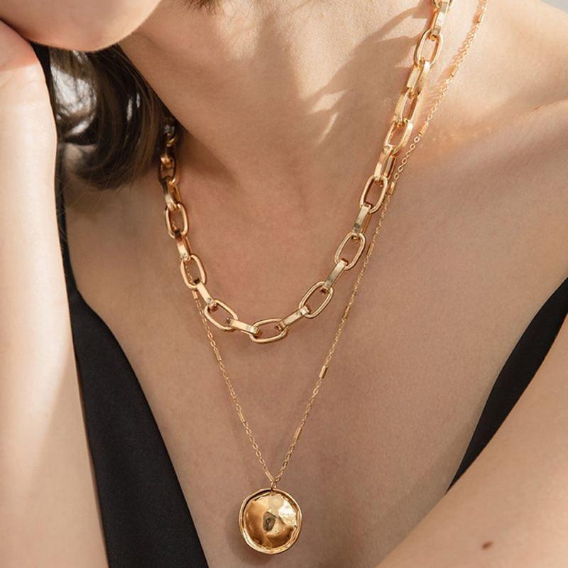 Boho Multi Layered Coin Pendant Necklaces Necklaces - The Burner Shop