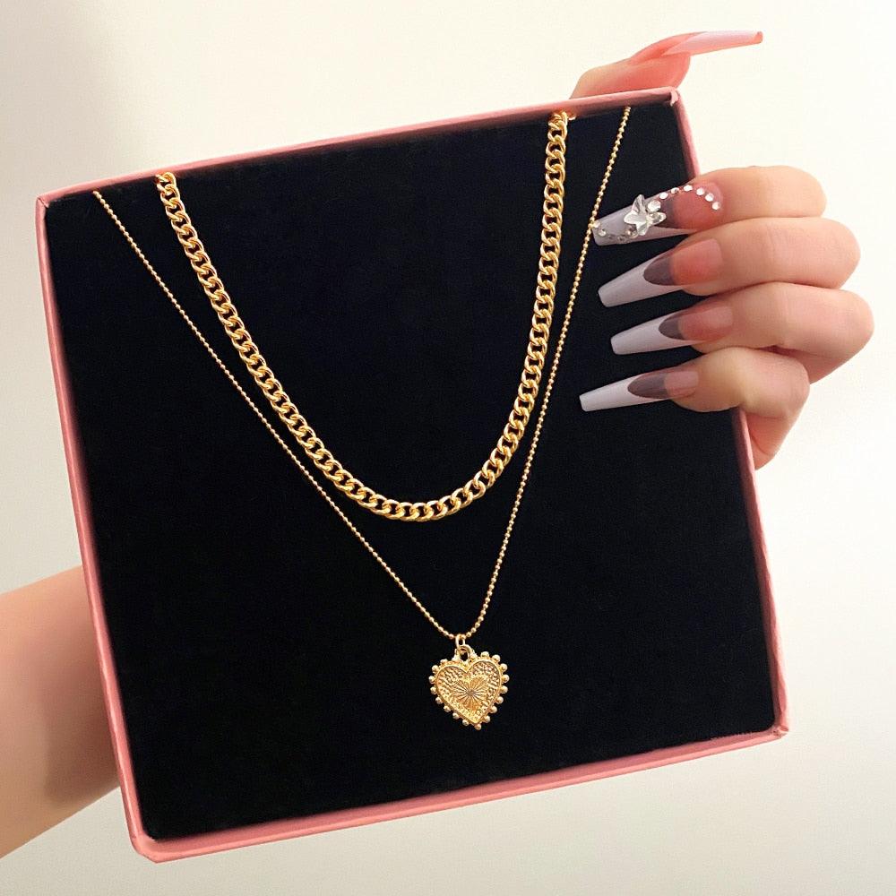 Boho Multi Layered Coin Pendant Necklaces Necklaces - The Burner Shop