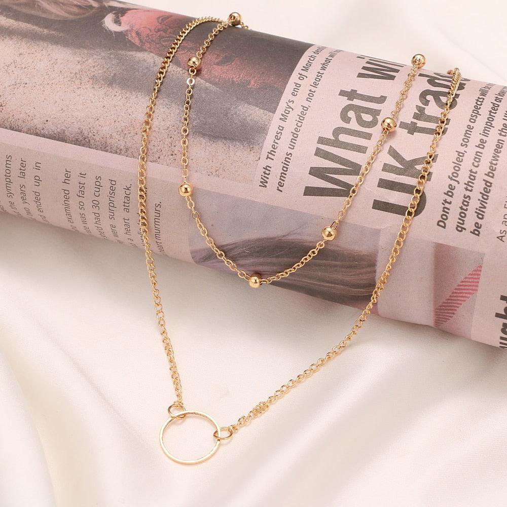 Boho Multi Layered Coin Pendant Necklaces Necklaces - The Burner Shop