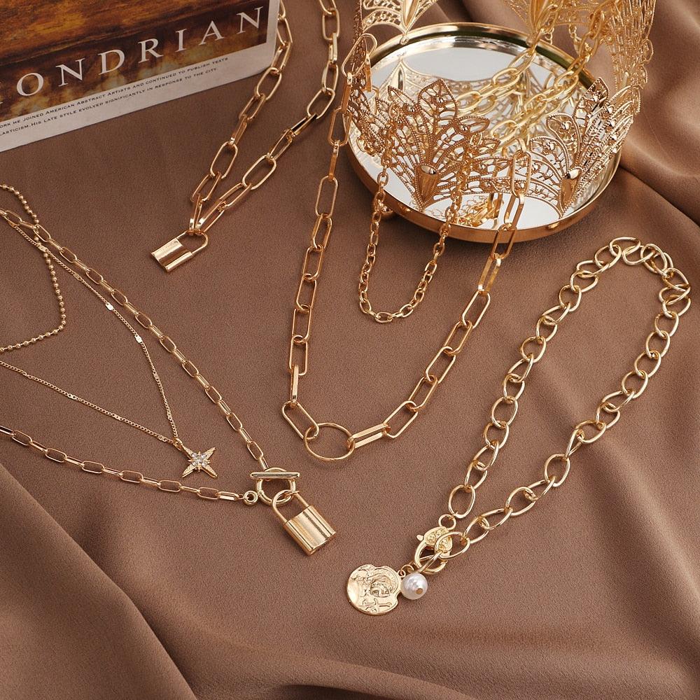 Boho Multi Layered Coin Pendant Necklaces Necklaces - The Burner Shop