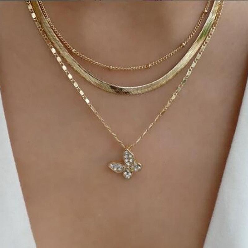 Boho Multi Layered Coin Pendant Necklaces Necklaces - The Burner Shop
