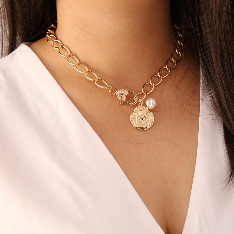 Boho Multi Layered Coin Pendant Necklaces Necklaces - The Burner Shop