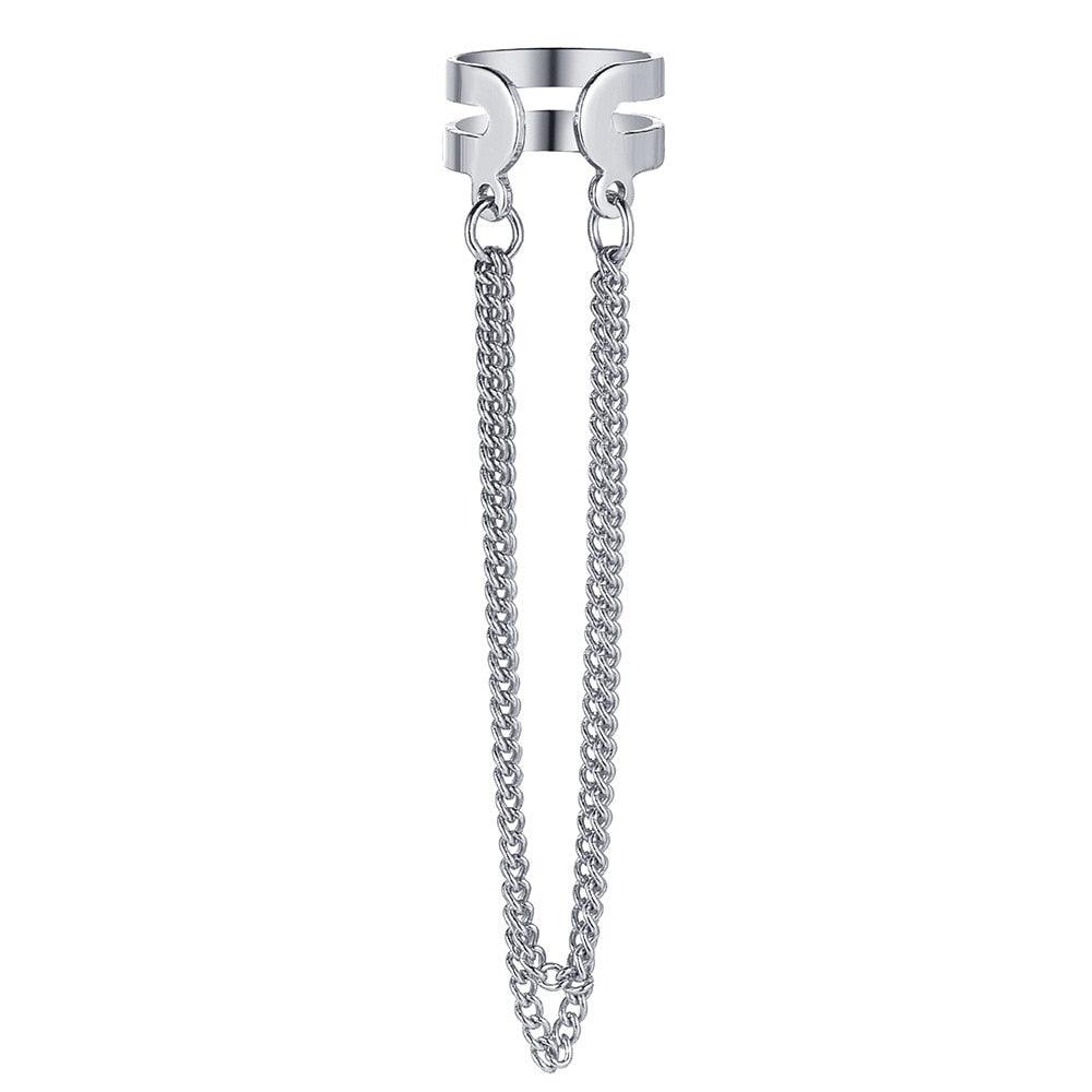 Boho Multilayer Long Tassel Ear Cuff Earrings - The Burner Shop