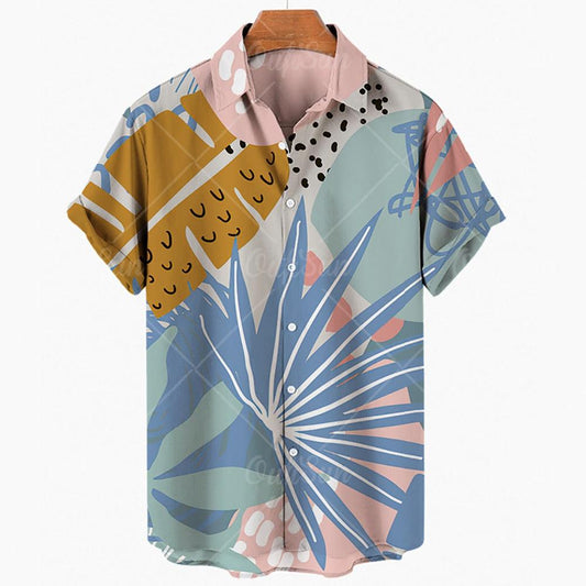 Boho Retro Hawaiian Shirt Shirts - The Burner Shop