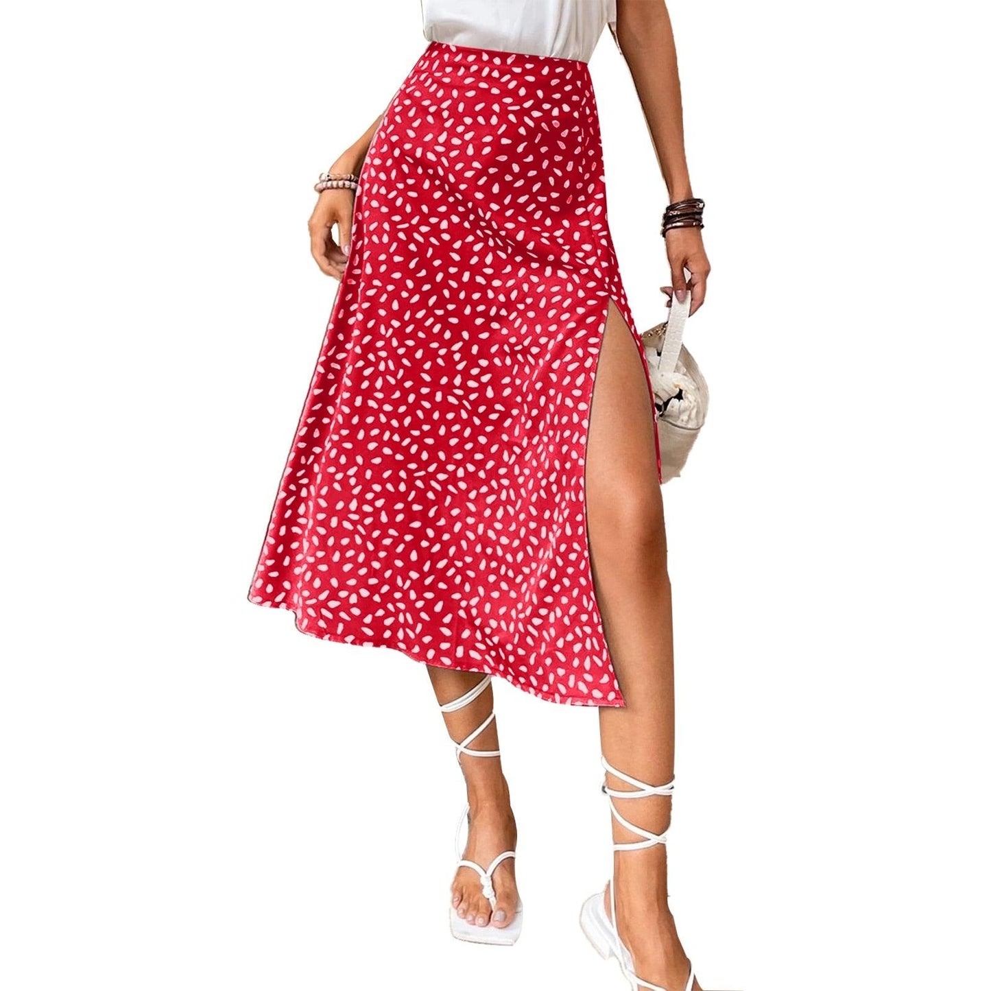 Boho Split Thigh Skirt Skirts - The Burner Shop
