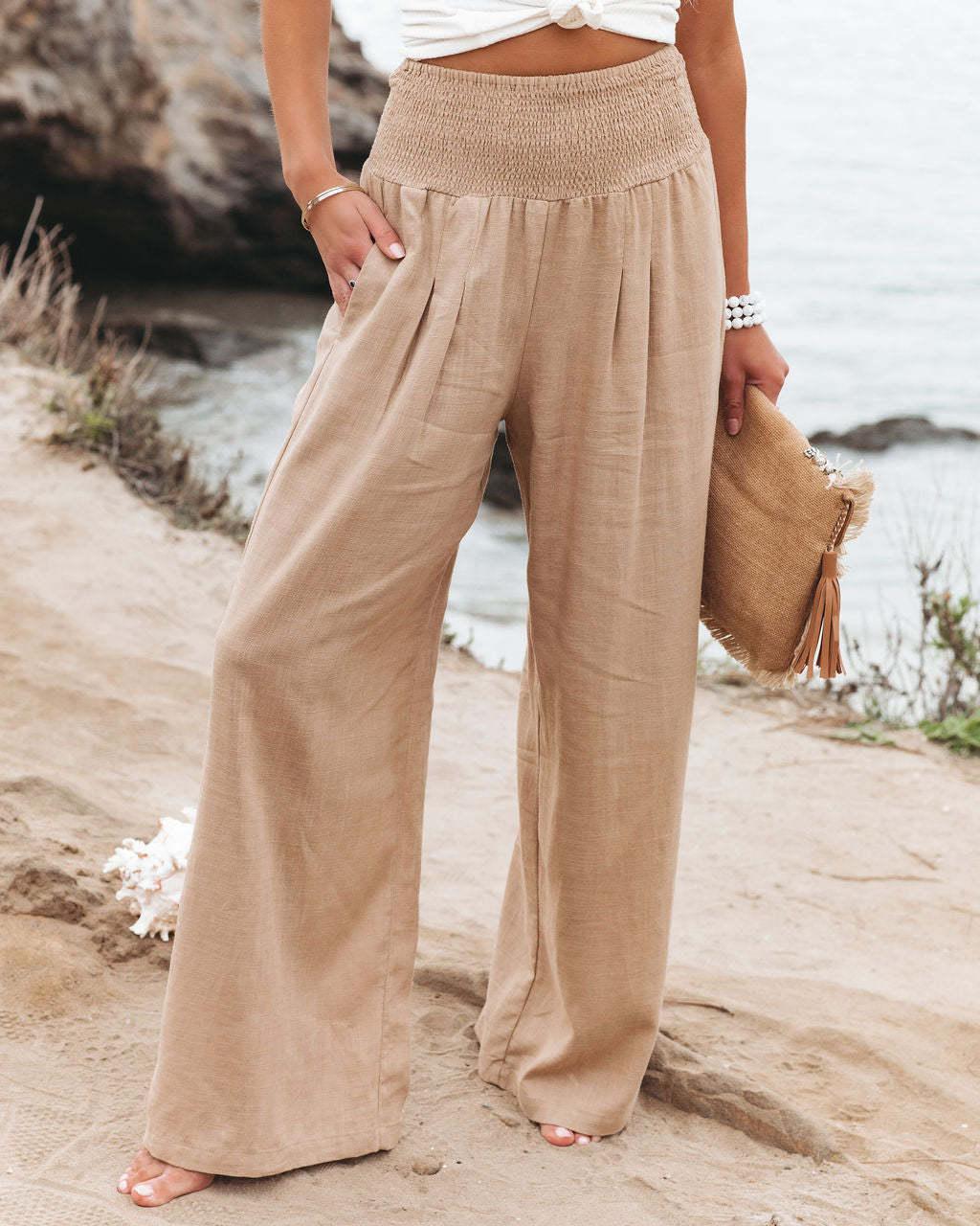 Boho Wide Leg Cotton Pants Pants - The Burner Shop