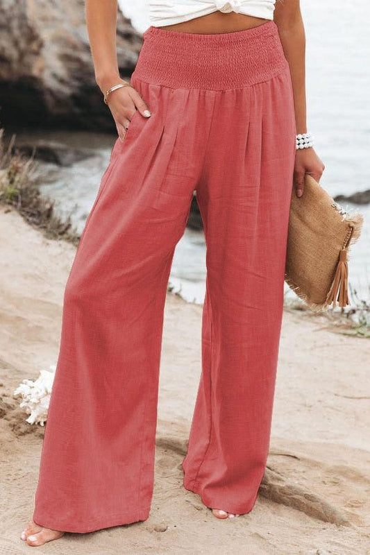 Boho Wide Leg Cotton Pants Pants - The Burner Shop