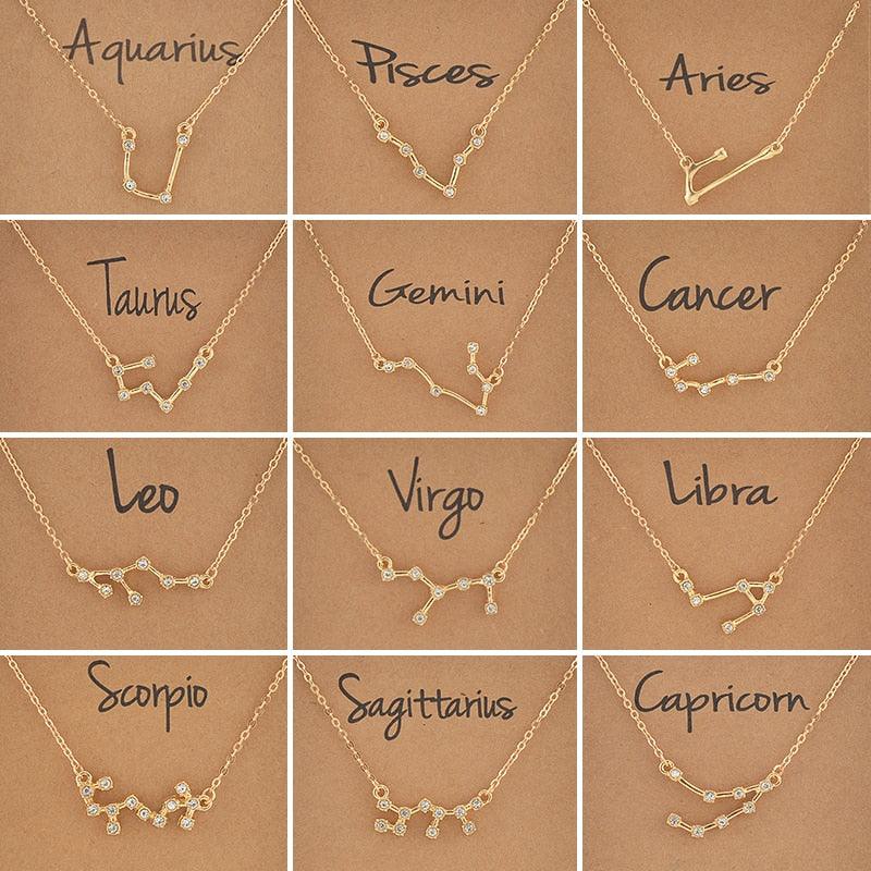 Boho Zodiac Sign Necklaces Necklaces - The Burner Shop