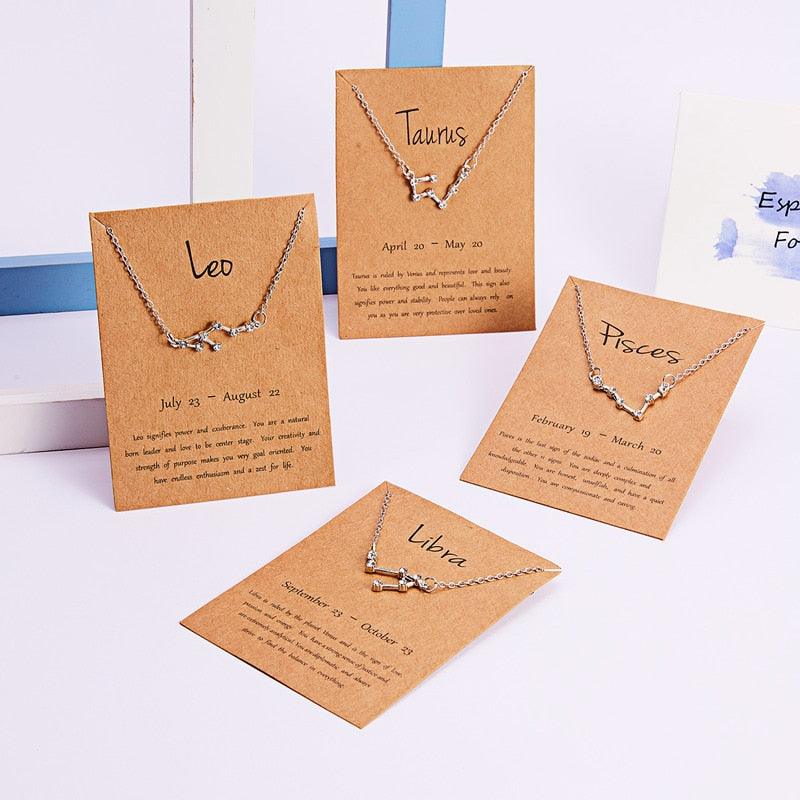 Boho Zodiac Sign Necklaces Necklaces - The Burner Shop