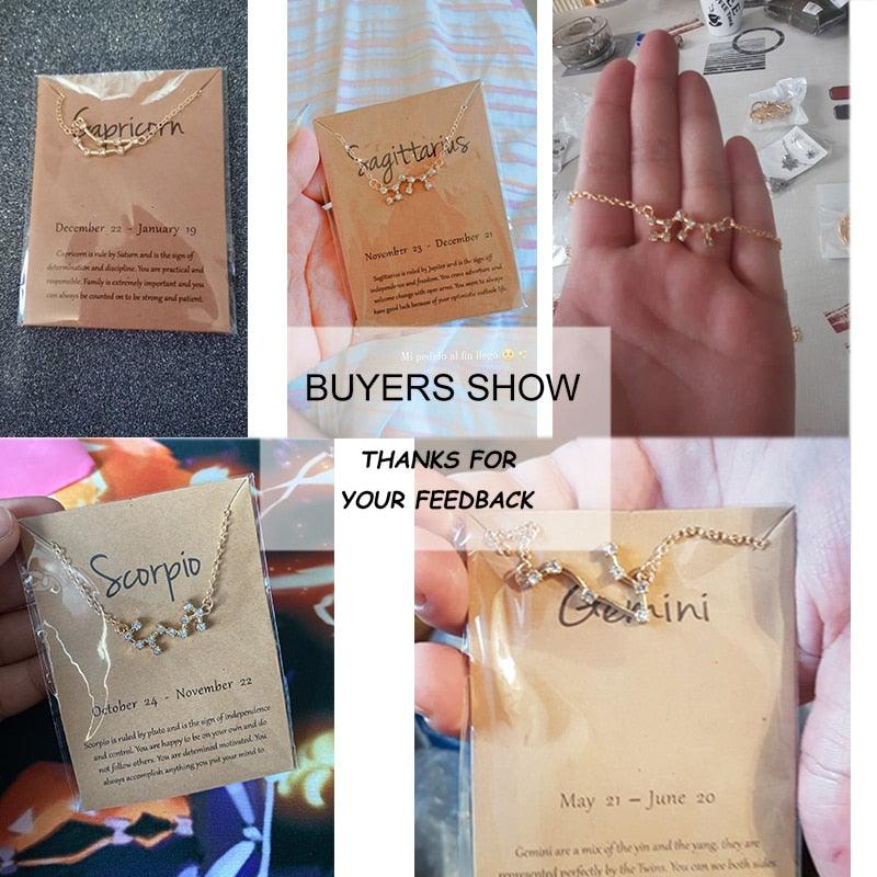 Boho Zodiac Sign Necklaces Necklaces - The Burner Shop
