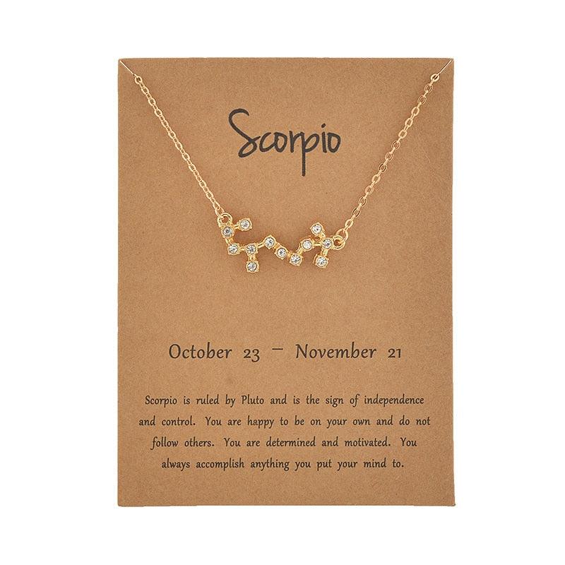 Boho Zodiac Sign Necklaces Necklaces - The Burner Shop