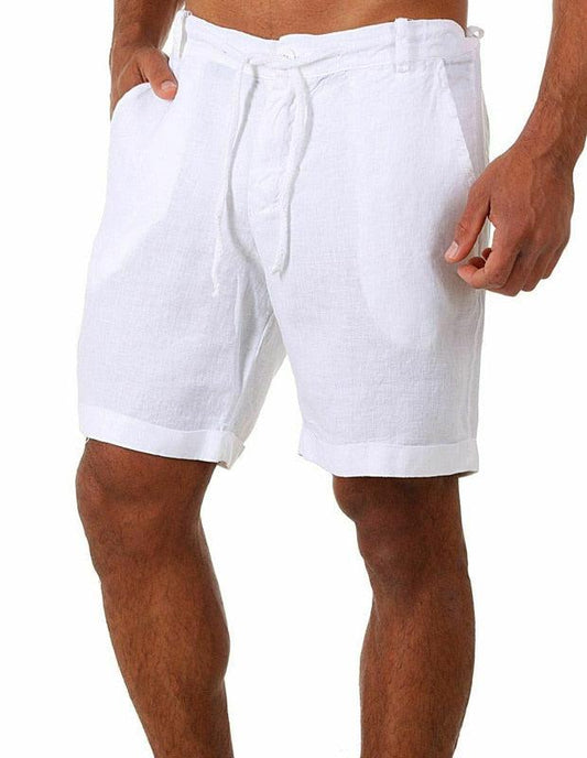 Casual Linen Shorts Shorts - The Burner Shop
