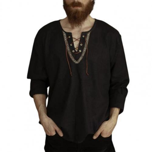 Casual Long Sleeve Shirt with Laces Shirts - The Burner Shop