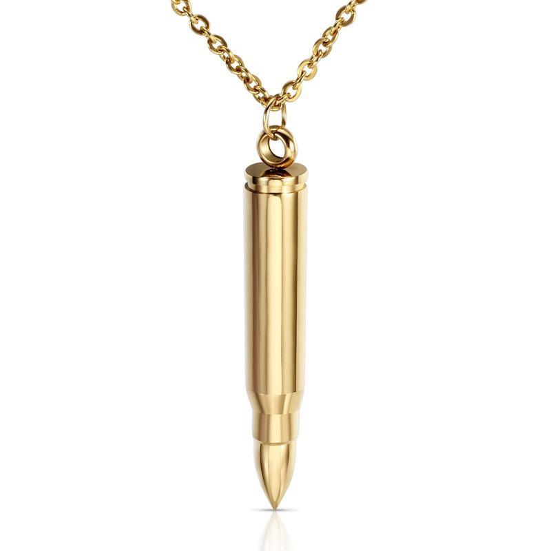 Chain Necklace with Bullet Pendant Necklaces - The Burner Shop