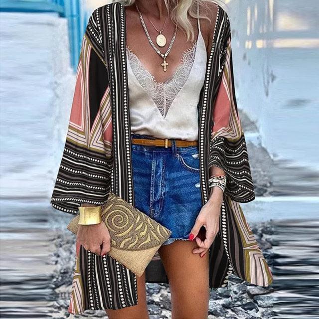 Chic Floral Kimono Kimonos - The Burner Shop