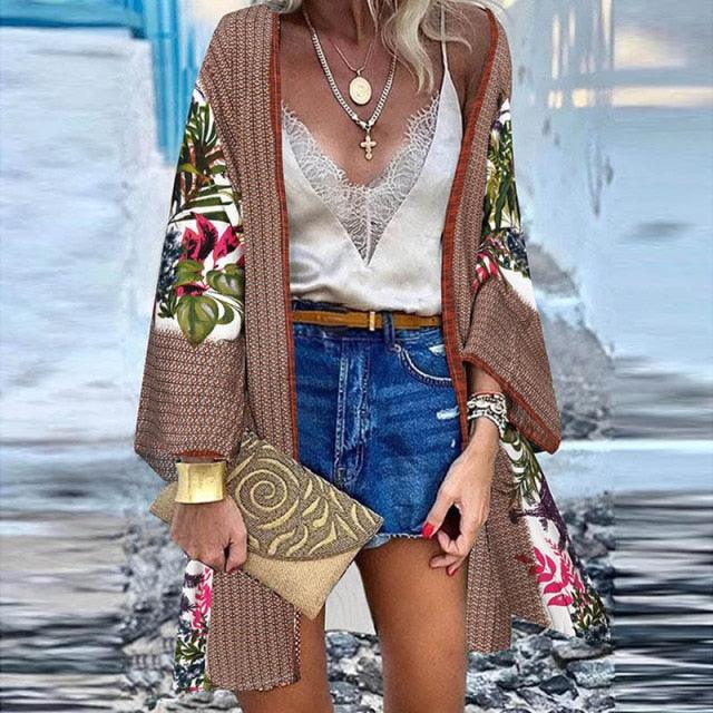 Chic Floral Kimono Kimonos - The Burner Shop