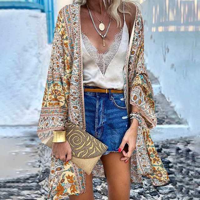 Chic Floral Kimono Kimonos - The Burner Shop
