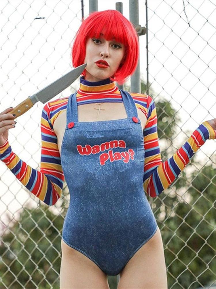 Chucky Killer Doll Bodysuit Costumes - The Burner Shop