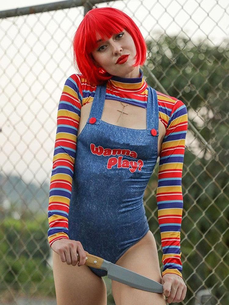 Chucky Killer Doll Bodysuit Costumes - The Burner Shop