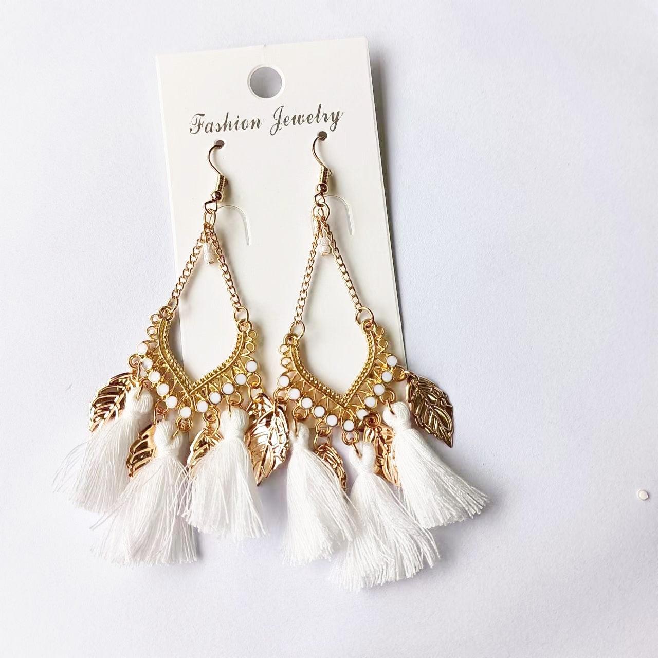 Colorful Boho Tassel Earrings Earrings - The Burner Shop