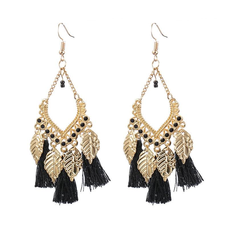 Colorful Boho Tassel Earrings Earrings - The Burner Shop
