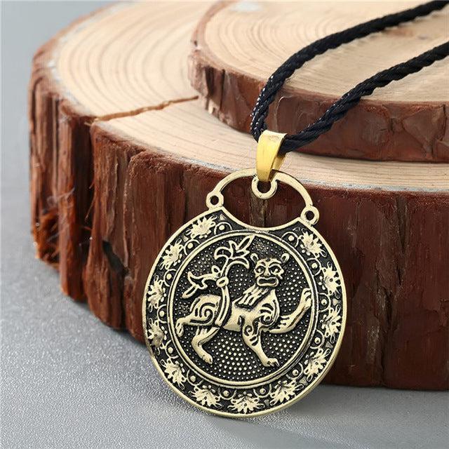 Copper & Horsewhip Vintage Necklace Necklaces - The Burner Shop