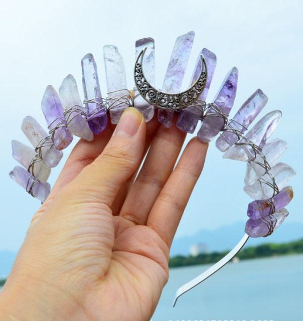 Crystal Crown Hairpiece Headbands - The Burner Shop